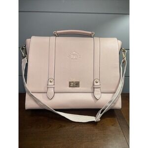 EaseGave 17.3" Briefcase Women Multi-Pockets Work Bag Large Office Rose Gold